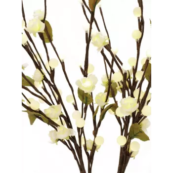 EUROPALMS Arco de Camélias com LEDs, Branco, 50 cm 83330310