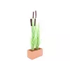 EUROPALMS Erva de Junco Artificial com Espigas, Verde-claro, 152 cm 82505855
