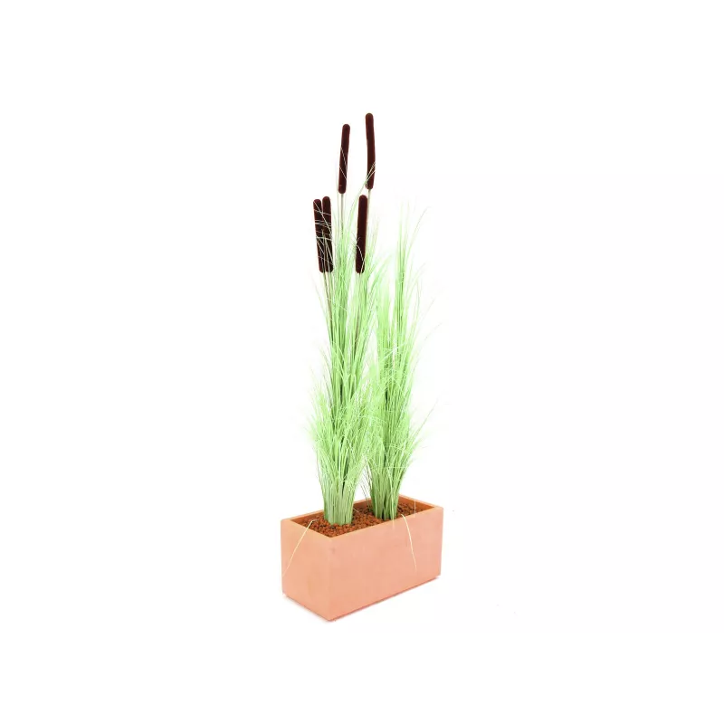 EUROPALMS Erva de Junco Artificial com Espigas, Verde-claro, 152 cm 82505855