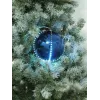 EUROPALMS Bola de Neve LED 8 cm, Azul-escuro, pack de 5 83501239