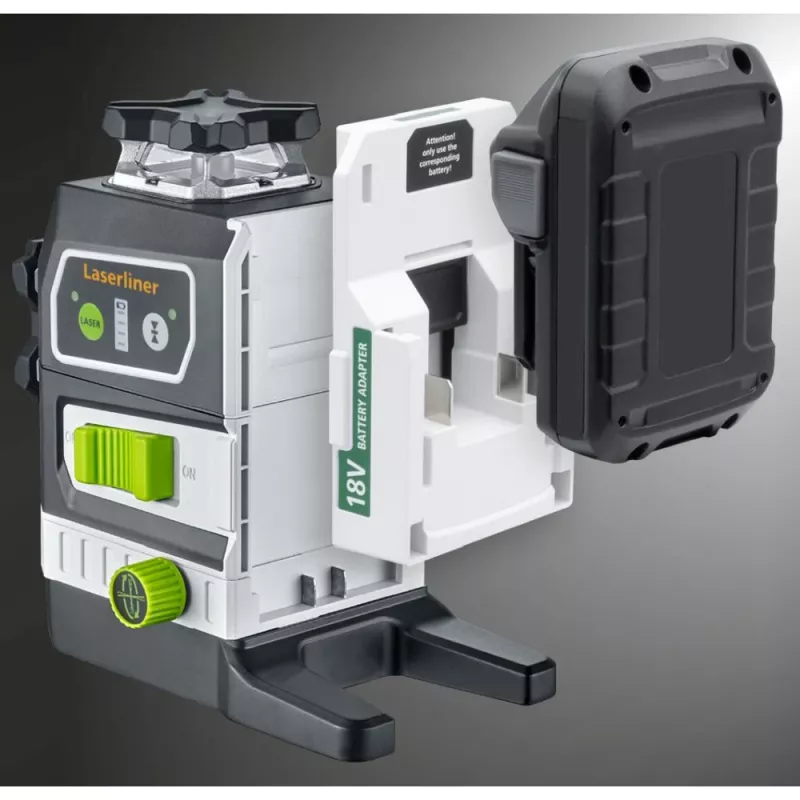 Laserliner PowerPlane-Laser 3G Multi-18V Green 3 x 360° Nivelador Laser (unidade base) 036.380L