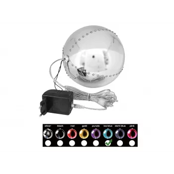 EUROPALMS Bola de Neve LED 15 cm, Ice Blue 83501241