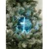 EUROPALMS Bola de Neve LED 15 cm, Ice Blue 83501241