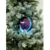 EUROPALMS Bola de Neve LED 8 cm, Lilás, pack de 5 83501240