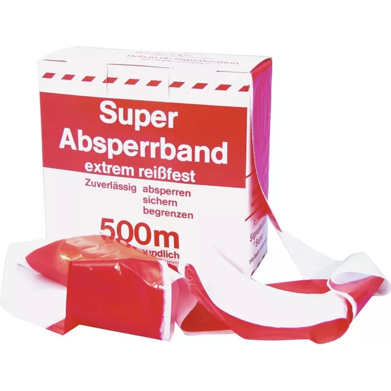 ACESSÓRIO Fita de Sinalização Vermelho/Branco 500 m x 75 mm (3000596K)