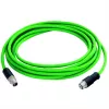 TELEGÄRTNER L82005A0000 Cabo de Patch de Fibra Ótica Multimodo OM3 LC-Duplex para LC-Duplex 10 m, Aqua, LSZH 100017385
