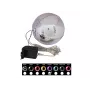 EUROPALMS Bola de Neve LED 15 cm, Roxo 83501248