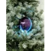 EUROPALMS Bola de Neve LED 15 cm, Roxo 83501248
