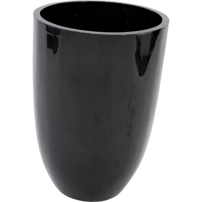 Europalms LEICHTSIN CUP-69 vaso para plantas, preto, brilhante (83011819)