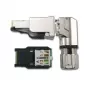 Telegärtner MFP8-4x90 Ficha RJ45 Cat.6A para Montagem em Campo, T568A, Blindada, Multi-ângulo J00026A4004