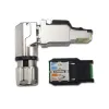 Telegärtner MFP8-4x90 Ficha RJ45 Cat.6A para Montagem em Campo, T568A, Blindada, Multi-ângulo J00026A4004