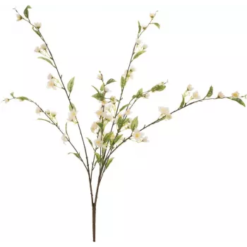 EUROPALMS Ramo de Flor de Cerejeira Artificial, Branco, 60 cm 82530565