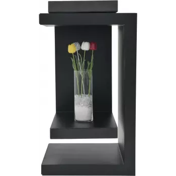 EUROPALMS Tulipa de cristal flor artificial, branca, 61cm, pack de 12 (82600204)