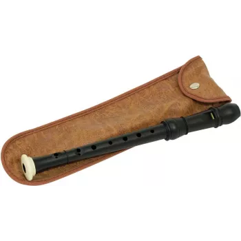 DIMAVERY Flauta de bisel piccolo, plástico, preta 26500400