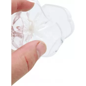 EUROPALMS Tulipa de cristal flor artificial, transparente, 61 cm, pack de 12 82600206