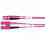 TELEGÄRTNER Cabo adaptador SC/LC duplex OM4 2m SC-D LC-D ficha violeta cabo (L00891A0127)