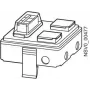 SIEMENS BD2-AK1/2SD163FIA Caixa de derivação 16A 2x1 polo com interruptor de carga com fusível (BVP:660870)