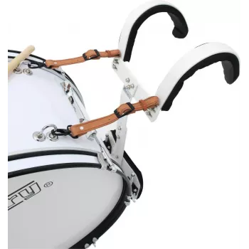 DIMAVERY MB-424 Bombo de marcha 24x12 branco 26010361