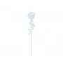 EUROPALMS Rosa de cristal flor artificial, transparente, 81cm, pack de 12 pack vantajoso 82600210