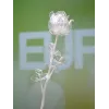 EUROPALMS Rosa de cristal flor artificial, transparente, 81cm, pack de 12 pack vantajoso 82600210