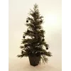 EUROPALMS Bola decorativa 7cm, preta, pack de 6 (83501253)