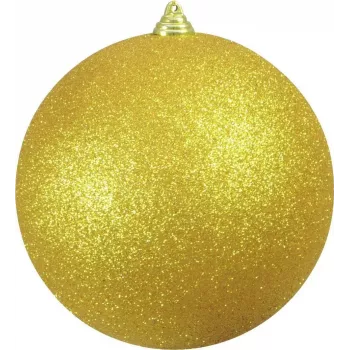 EUROPALMS Bola decorativa 20cm dourada com glitter 83501279