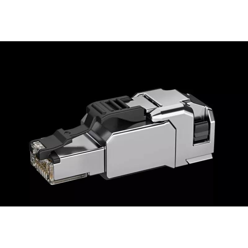 TELEGÄRTNER 100040203 Módulo keystone RJ45 Cat.6A blindado sem ferramentas IDC