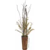 EUROPALMS Ramo de eucalipto artificial, verde-amarelo, 110cm 82505622