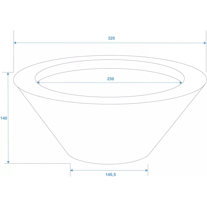 EUROPALMS Leichtsinn Bowl-15 Taça decorativa, branca, brilhante 83011822