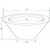 EUROPALMS Leichtsinn Bowl-15 Taça decorativa, branca, brilhante 83011822
