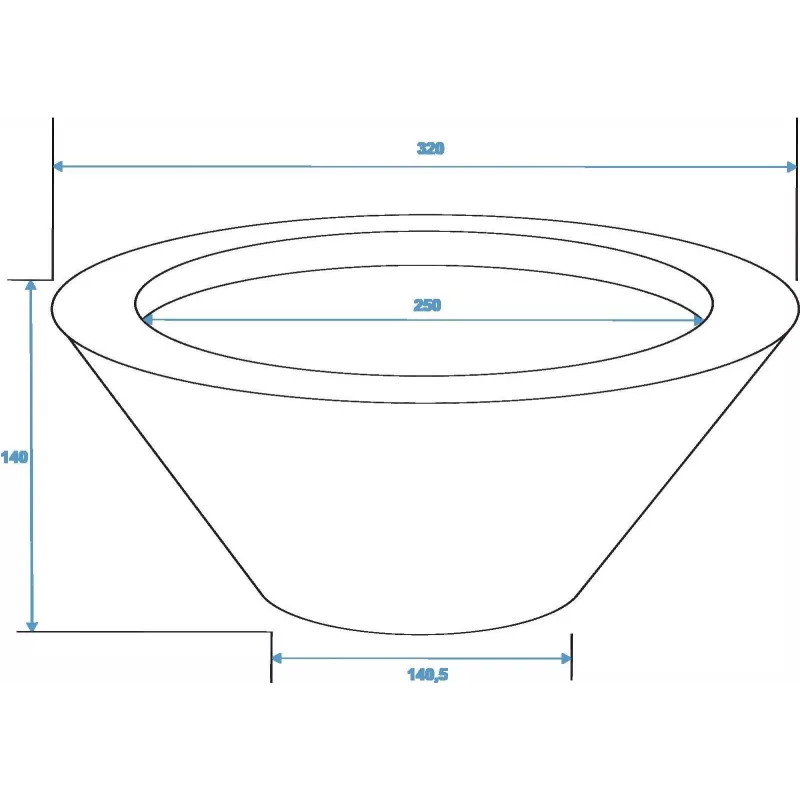 EUROPALMS Leichtsinn Bowl-15 Taça decorativa, branca, brilhante 83011822