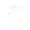 EUROPALMS Leichtsinn Box-100 Cubo de adereços decorativo vermelho brilhante 83011853