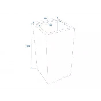 EUROPALMS Leichtsinn Box-100 Cubo de adereços decorativo vermelho brilhante 83011853