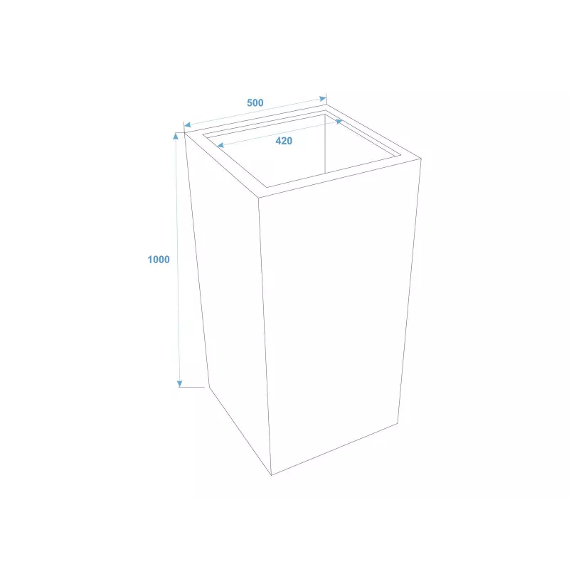 EUROPALMS Leichtsinn Box-100 Cubo de adereços decorativo vermelho brilhante 83011853