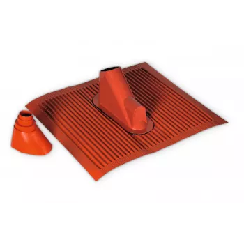 TechniSat conjunto de telha de telhado em alumínio, vermelho-telha com bucha de borracha (0000/1719)