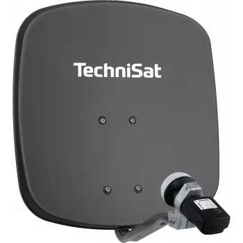 TechniSat antena parabólica com LNB, 45 cm, alumínio, LNB single (1345/8195)