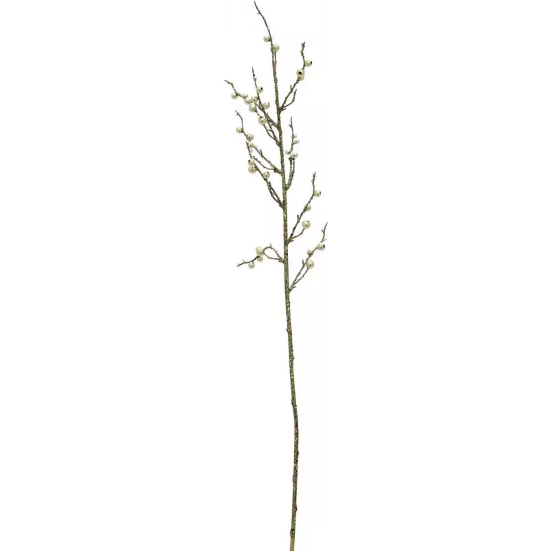 EUROPALMS ramo de bagas com purpurina dourado, 85 cm, pack de 3 (83500441)