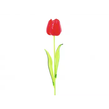 EUROPALMS Crystal Tulip tulipa artificial, vermelho, 61cm, pack de 12 82600205