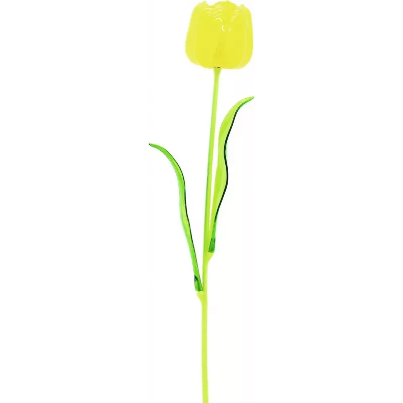 EUROPALMS Crystal Tulip flor artificial, amarelo, 61 cm, pack de 12 82600207