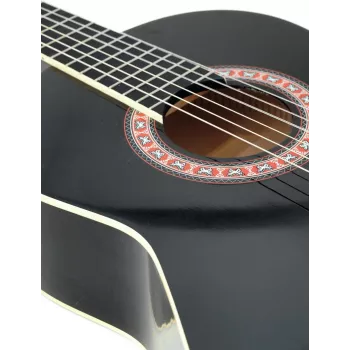 DIMAVERY AC-303 guitarra clássica, preto (26241006)