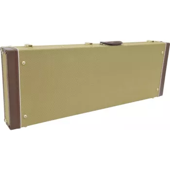 Dimavery estojo de madeira para guitarras elétricas, tweed 26341036