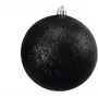 EUROPALMS Conjunto de bolas decorativas 10 cm, preto, brilhante, 4 unid. 83501268
