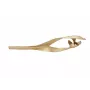 EUROPALMS Cabeça de folha de palmeira seca, dourado, 60 cm 83502362