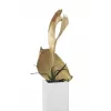 EUROPALMS Cabeça de folha de palmeira seca, dourado, 60 cm 83502362