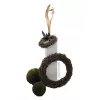 EUROPALMS Cabeça de folha de palmeira seca, dourado, 60 cm 83502362
