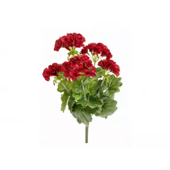 EUROPALMS Gerânio artificial, vermelho escuro, 42 cm 82600112