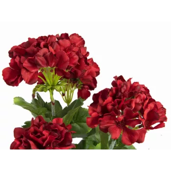 EUROPALMS Gerânio artificial, vermelho escuro, 42 cm 82600112