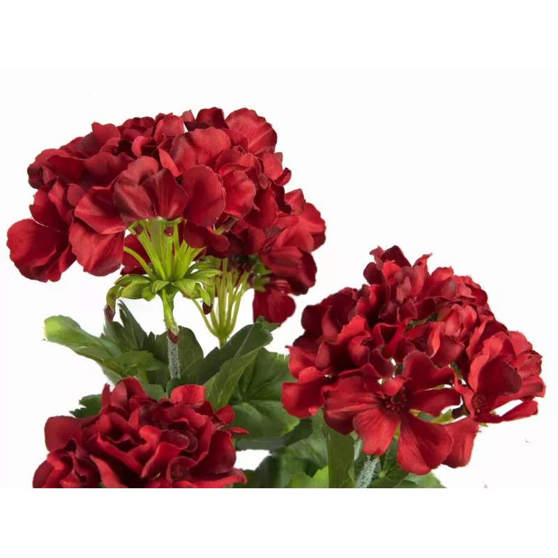 EUROPALMS Gerânio artificial, vermelho escuro, 42 cm 82600112