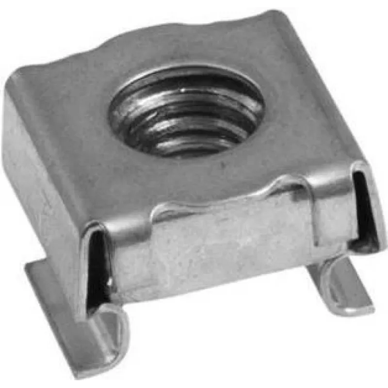 Porca de gaiola M6 ACESSÓRIO para calha de rack AM-6, aço zincado, furo quadrado, encaixe sem ferramentas 30007701