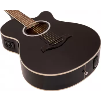 Guitarra western DIMAVERY AW-400, preta 26235089